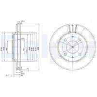 DELPHI BG3202 Bremsscheibe