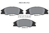 TEXTAR 2421801 Bremsbelagsatz, Scheibenbremse