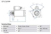 BOSCH 0986017790 Starter