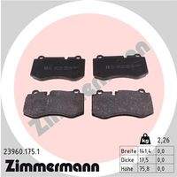 ZIMMERMANN 239601751 Bremsbelagsatz, Scheibenbremse