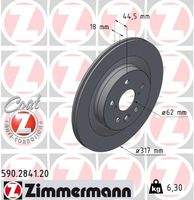 ZIMMERMANN 590284120 Bremsscheibe