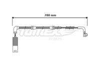 TOMEX Brakes TX3047 Warnkontakt, Bremsbelagverschleiß