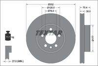 TEXTAR 92345105 Bremsscheibe