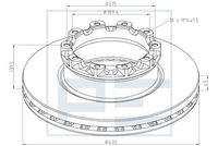 PE Automotive 06680300A Bremsscheibe