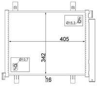 MAHLE AC747000S Kondensator, Klimaanlage