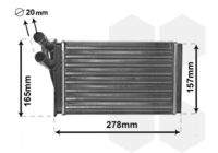 VAN WEZEL 03006097 Wärmetauscher, Innenraumheizung