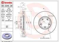 BREMBO 09C24020 Bremsscheibe