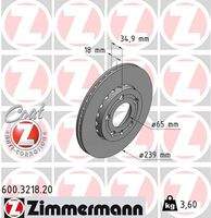 ZIMMERMANN 600321820 Bremsscheibe