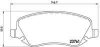 BREMBO P23088 Bremsbelagsatz, Scheibenbremse