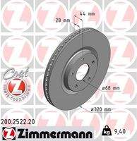 ZIMMERMANN 200252220 Bremsscheibe