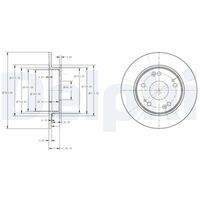 DELPHI BG4118C Bremsscheibe