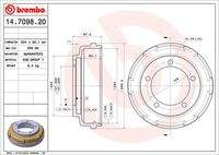 BREMBO 14709820 Bremstrommel