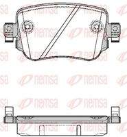 REMSA 154908 Bremsbelagsatz, Scheibenbremse