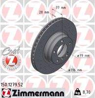 ZIMMERMANN 150127952 Bremsscheibe