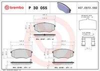 BREMBO P30055 Bremsbelagsatz, Scheibenbremse