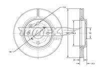 TOMEX Brakes TX7155 Bremsscheibe