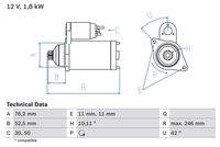 BOSCH 0986016980 Starter