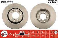 TRW DF6020S Bremsscheibe