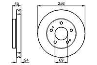BOSCH 0986478708 Bremsscheibe