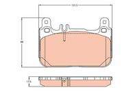 TRW GDB2118 Bremsbelagsatz, Scheibenbremse