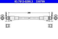 ATE 83781302953 Bremsschlauch