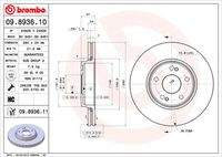 BREMBO 09893611 Bremsscheibe