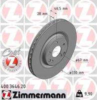 ZIMMERMANN 400364620 Bremsscheibe