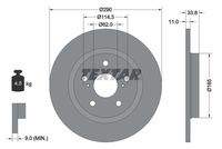 TEXTAR 92195200 Bremsscheibe