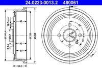 ATE 24022300132 Bremstrommel