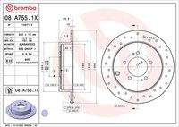 BREMBO 08A7551X Bremsscheibe