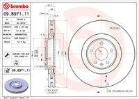 BREMBO 09B97111 Bremsscheibe