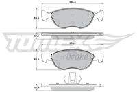 TOMEX Brakes TX1717 Bremsbelagsatz, Scheibenbremse