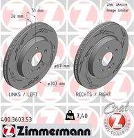 ZIMMERMANN 400360353 Bremsscheibe