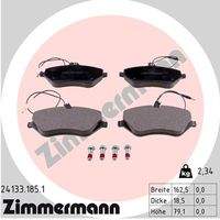 ZIMMERMANN 241331851 Bremsbelagsatz, Scheibenbremse