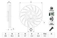 BOSCH 0986479F55 Bremsscheibe