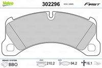 VALEO 302296 Bremsbelagsatz, Scheibenbremse