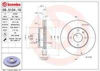 BREMBO 09513410 Bremsscheibe