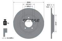 TEXTAR 92332703 Bremsscheibe
