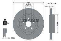 TEXTAR 92313803 Bremsscheibe