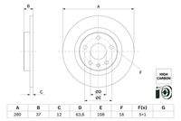 BOSCH 0986479F41 Bremsscheibe
