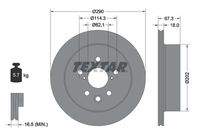 TEXTAR 92334403 Bremsscheibe