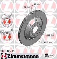 ZIMMERMANN 100334575 Bremsscheibe
