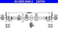ATE 83625503403 Bremsschlauch