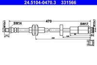 ATE 24510404703 Bremsschlauch