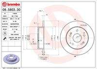 BREMBO 08580330 Bremsscheibe