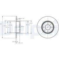 DELPHI BG2322 Bremsscheibe