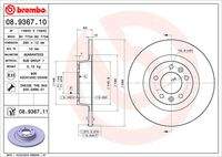 BREMBO 08936711 Bremsscheibe