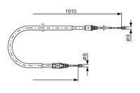 BOSCH 1987482323 Seilzug, Feststellbremse