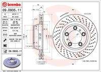 BREMBO 09D93511 Bremsscheibe