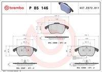 BREMBO P85146 Bremsbelagsatz, Scheibenbremse